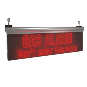 Gas Alarm Sign 60cm Double Sided EK62