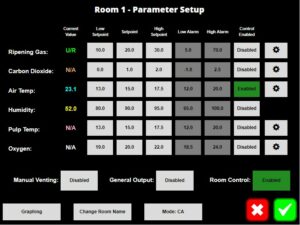 Room 1 Parameter set up